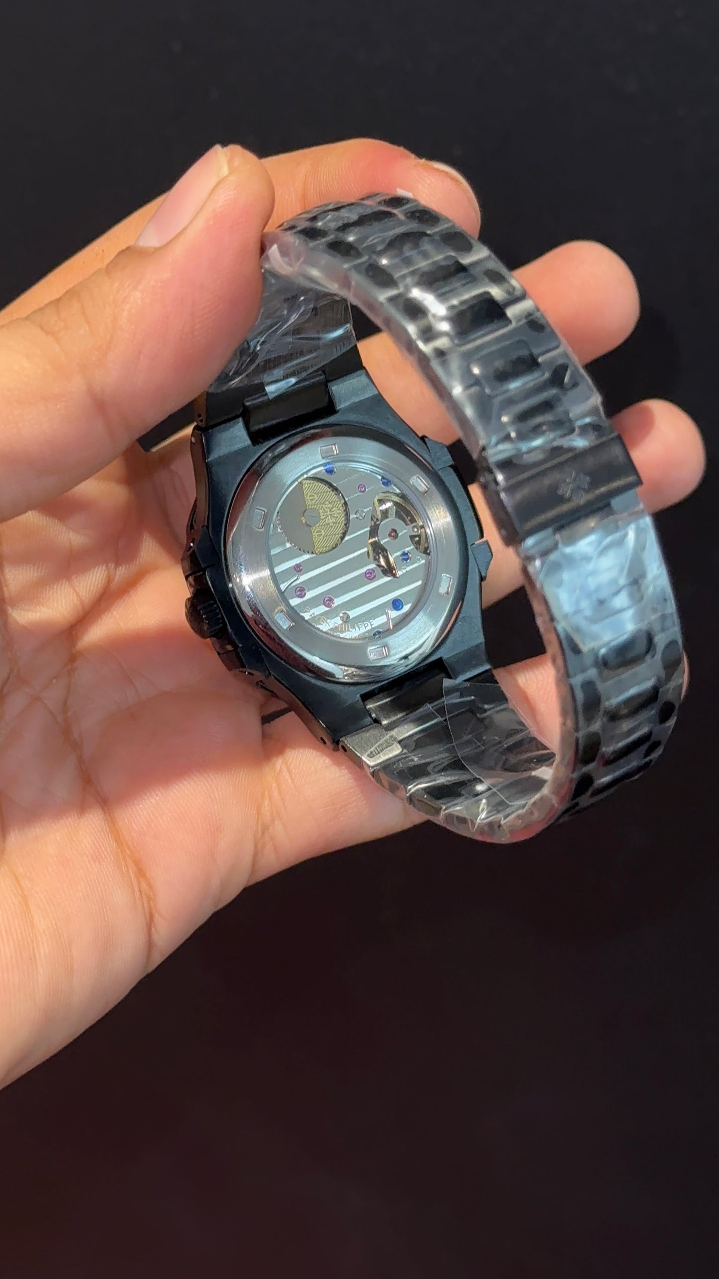 Pp Auto | Moonphase | Black Chain | Sub Green Dials