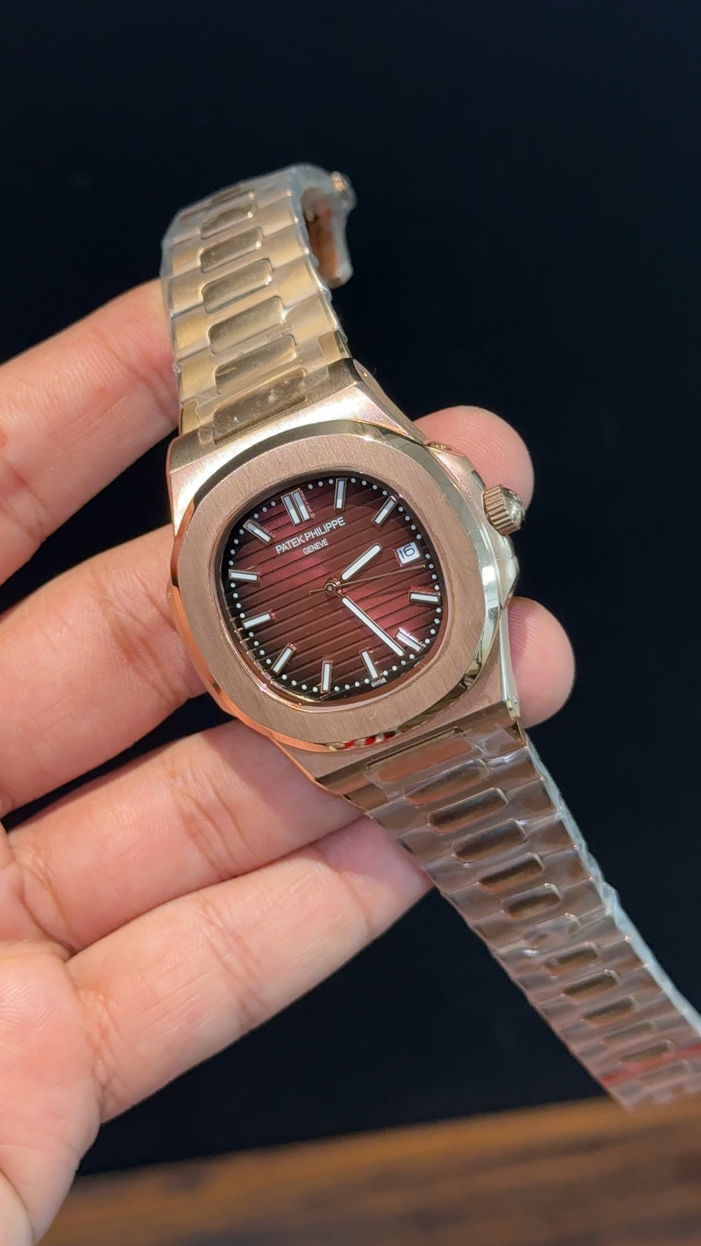 PP Auto | Rose Chain | Gradient Brown Dial