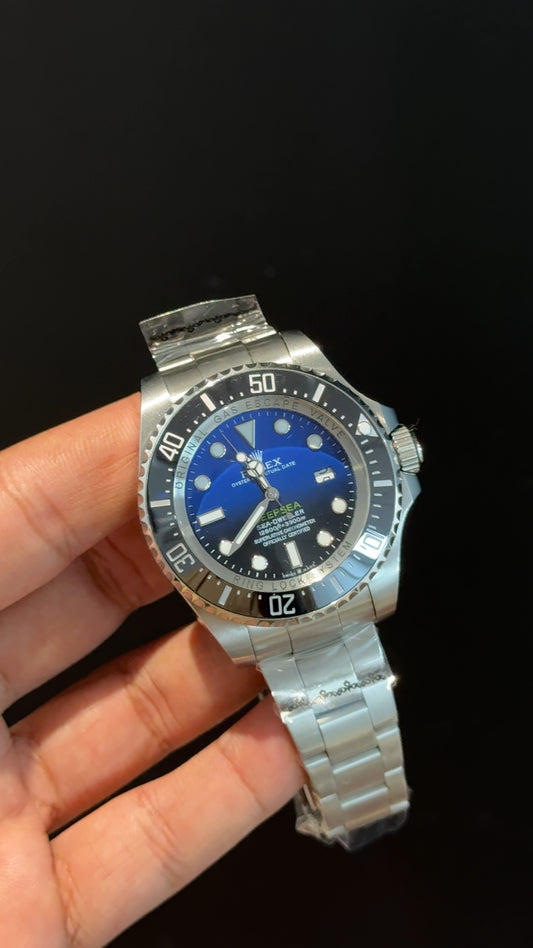 Sea Dweller | Silver Chain | shady Blue Black Dial