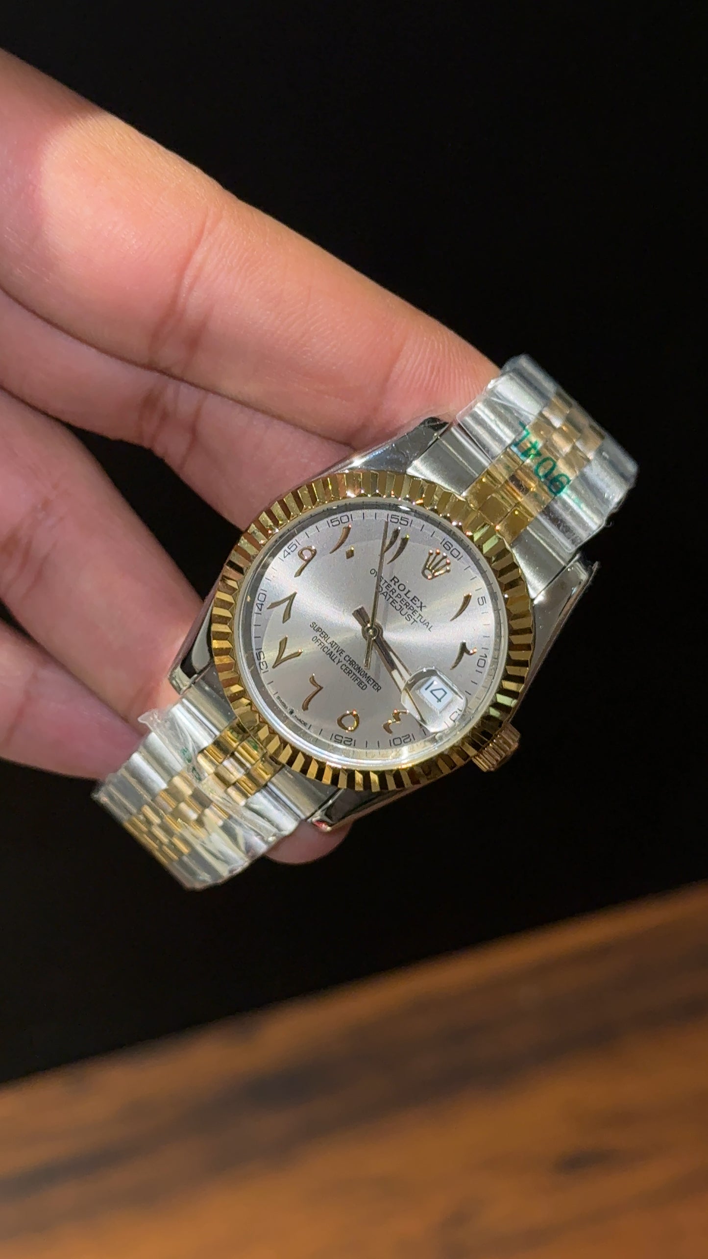 Datejust | 36mm | Gold Two Tone | Grey Arabic Dial