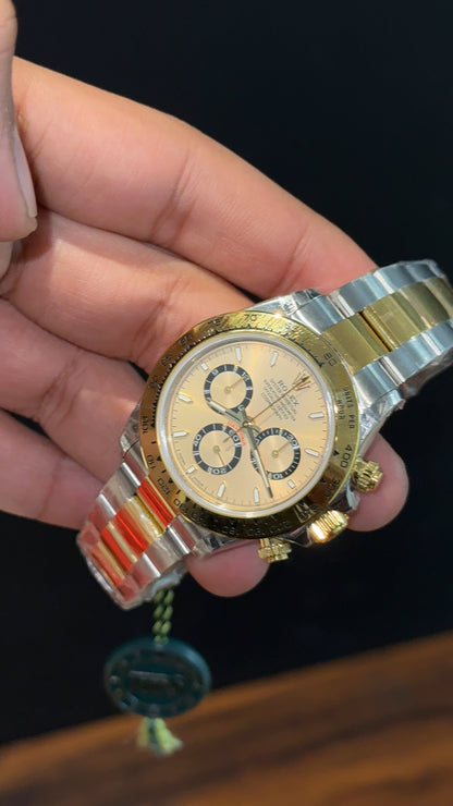 Executive Daytona | Gold Two tone | Chrono | Light Gold Dial