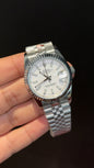 Datejusy | 36mm | Silver Chain | White Dial