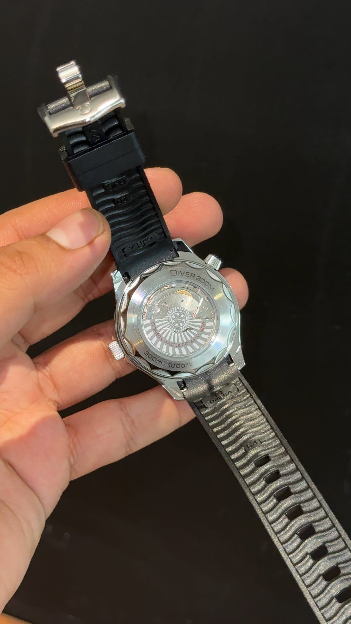 Omega Seamaster | Grey Bezel | Black Strap | Grey Dial - twentyfour