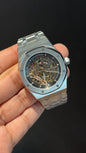 AP Skeleton | Auto | Silver Chain | Black Dial