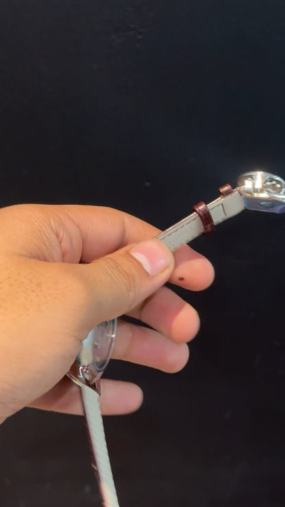 Pp Auto | Pendulum | Silver | Brown Strap | White Index Dial