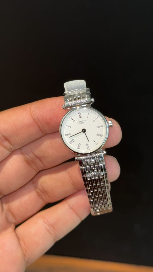 Longines | Woman | Silver Chain | White Plain Dial - twentyfour