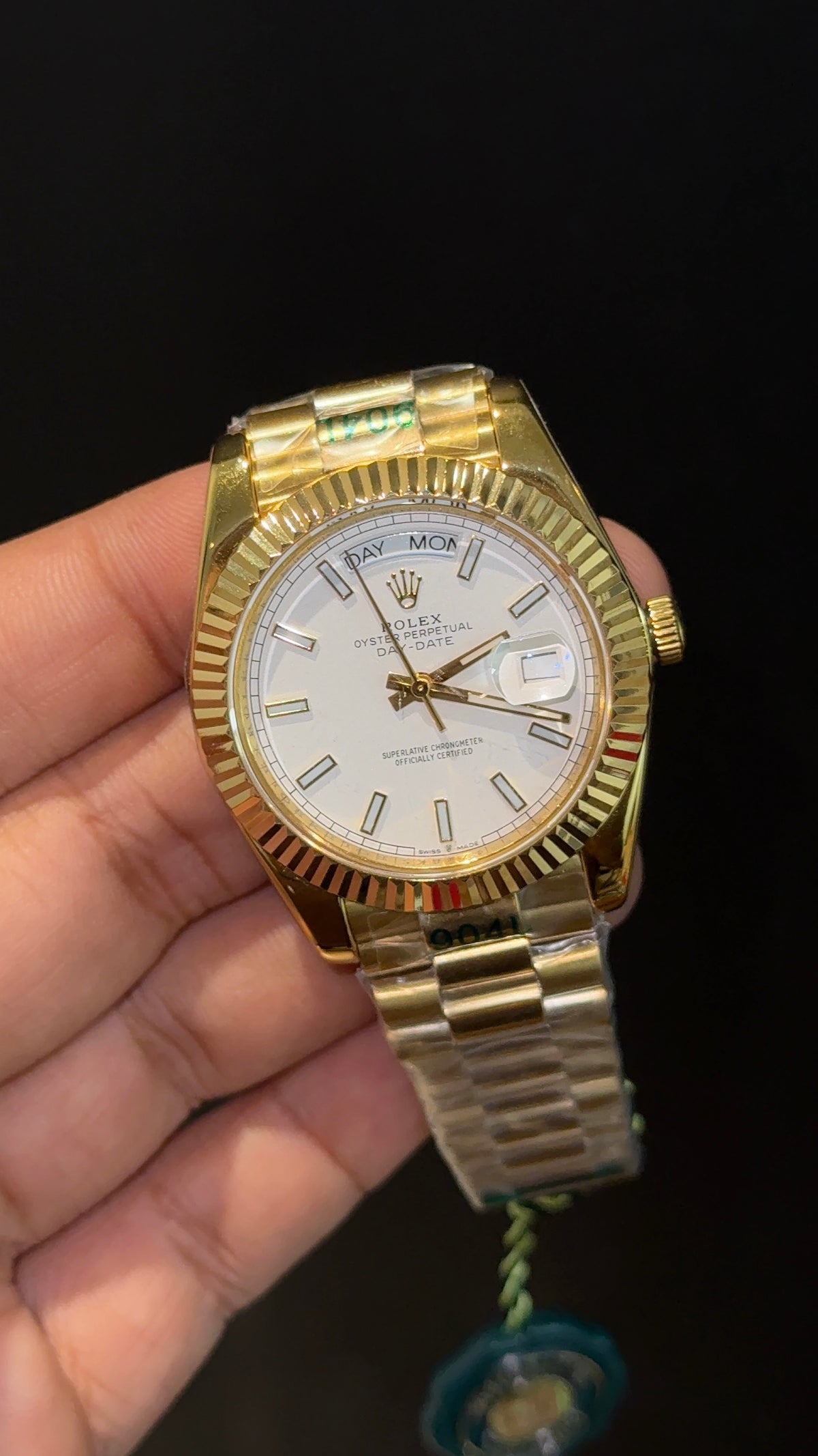 Daydate | Gold Chain | White Dial