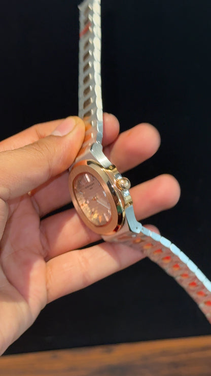 PP Auto | Rose Two Tone | White Dial