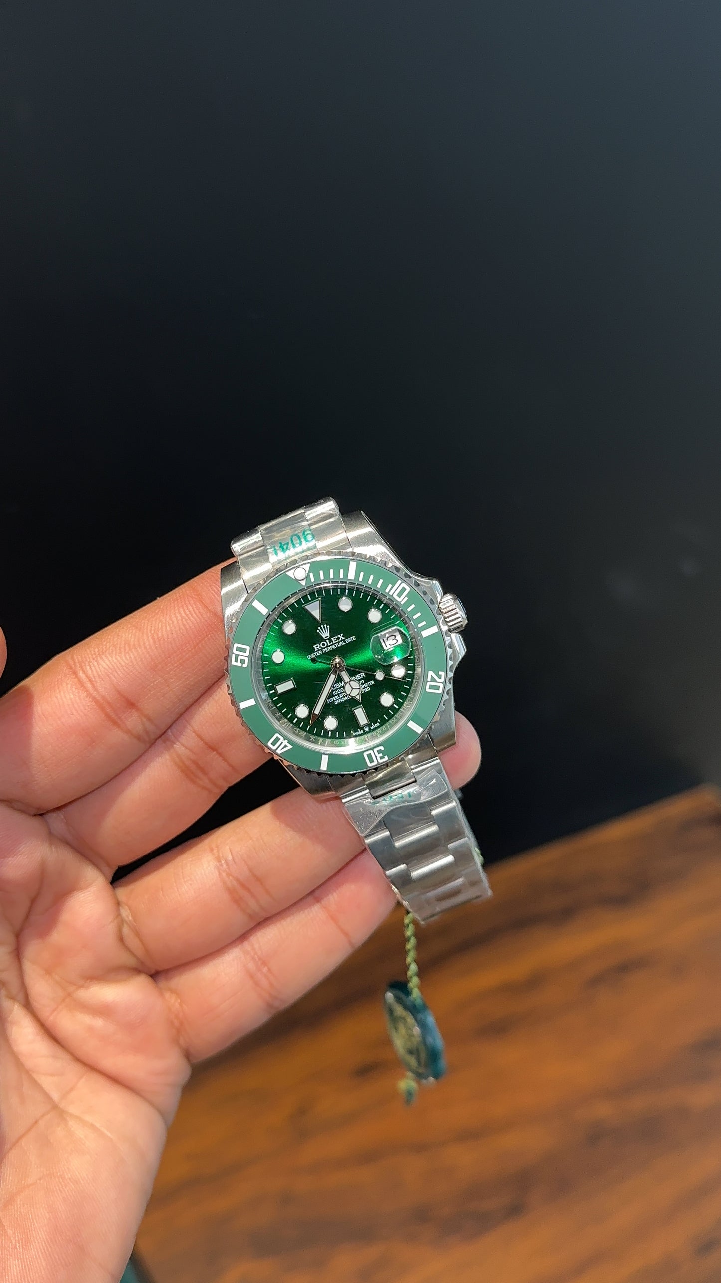 Submariner Hulk | Silver Chain | Green Bezel | Green Dial