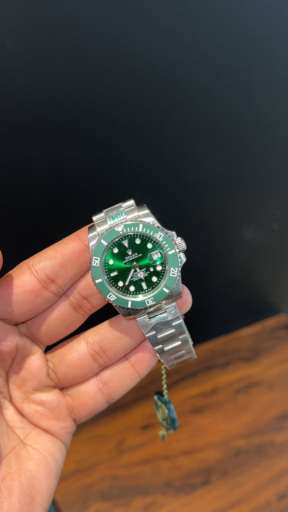 Submariner Hulk | Silver Chain | Green Bezel | Green Dial
