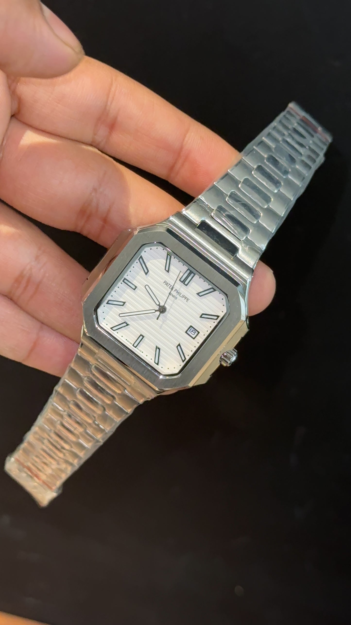 Pp Auto | Cubitus | Silver Chain | White Dial - twentyfour