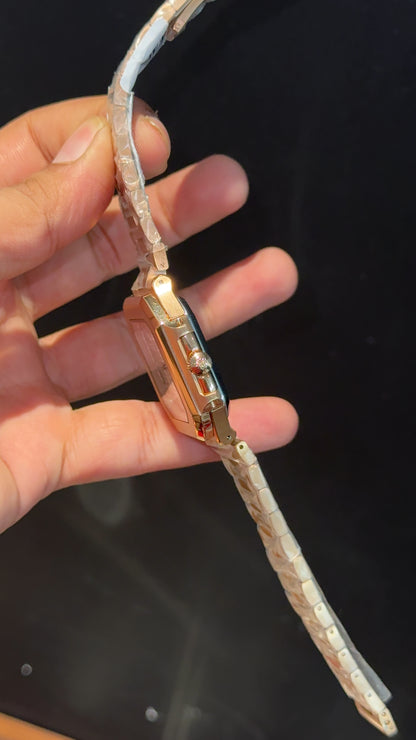 PP Auto | Cubitus | Rose Chain | White Dial