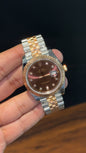 Premium Datejust | Rose Two Tone | Diamond Digit | Choco Dial