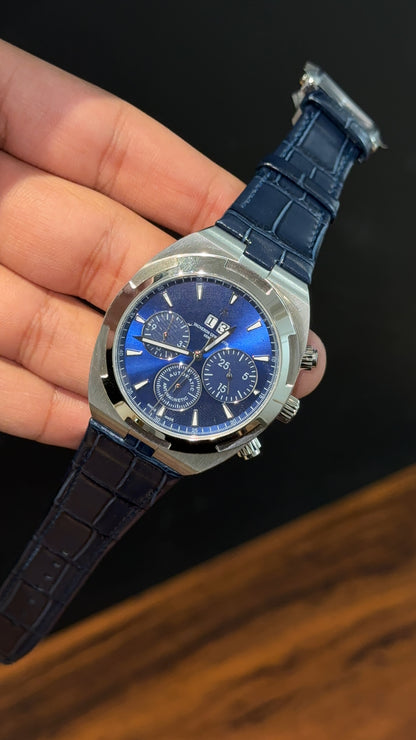 Vacheron Constantin | Blue Leather Strap | Chrono | Blue Dial