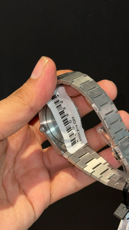Tissot Prx | Quartz | Silver Chain | Black Plain Dial