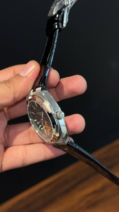 Vacheron Constantin | Black Leather Strap | Pendulum | Green Dial