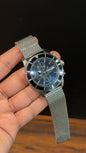 Brietling | Silver Magnetic Chain | Chrono | Silver Digits Black Dial
