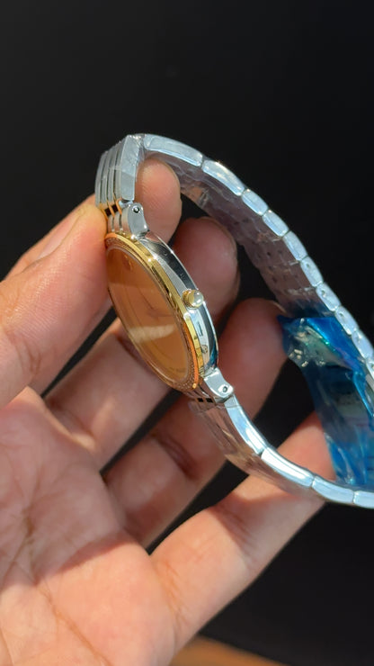 Movado | Woman | Silver Chain  | Gold Dial