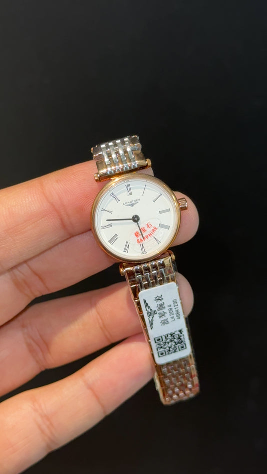 Longines | Woman | Rose Two Tone | White Plain Dial - twentyfour