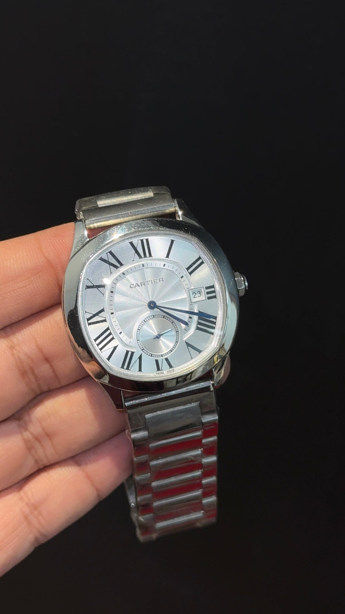 Cartier | Pendulum | Silver Chain | White Dial