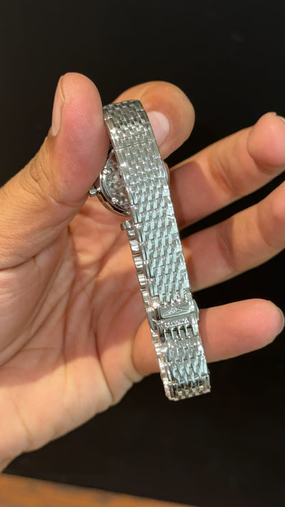 Longines | Woman | Silver Chain | Black Plain Dial - twentyfour