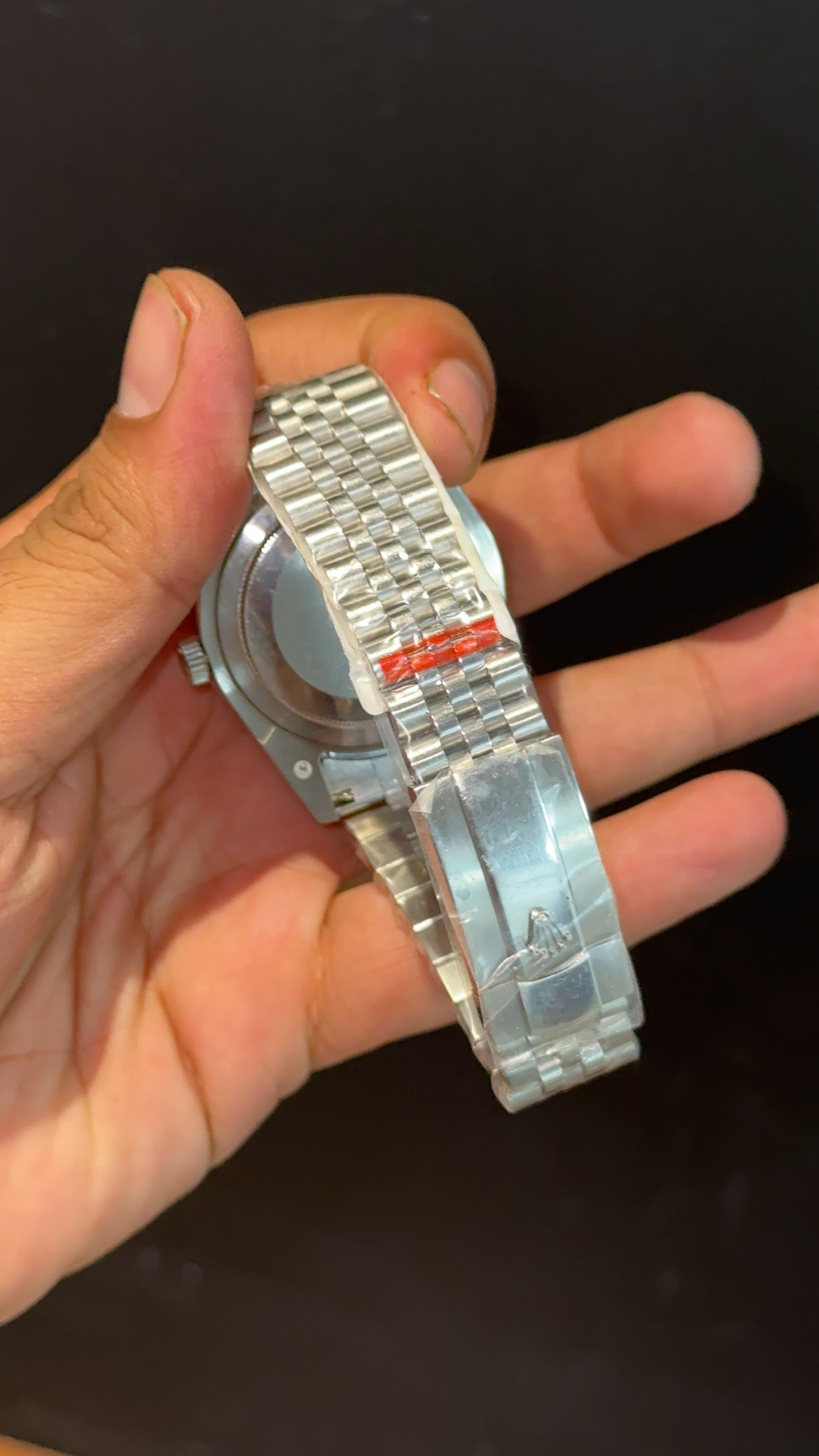 Datejust | Silver Chain | Dark Blue Lines Dial - twentyfour