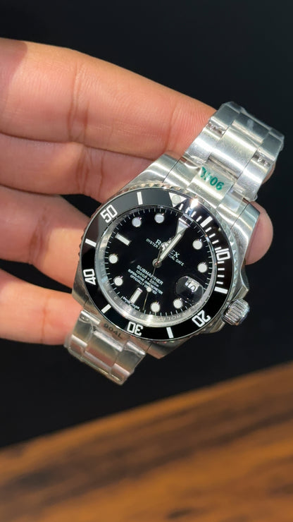 Submariner | Silver Chain | Black Dial