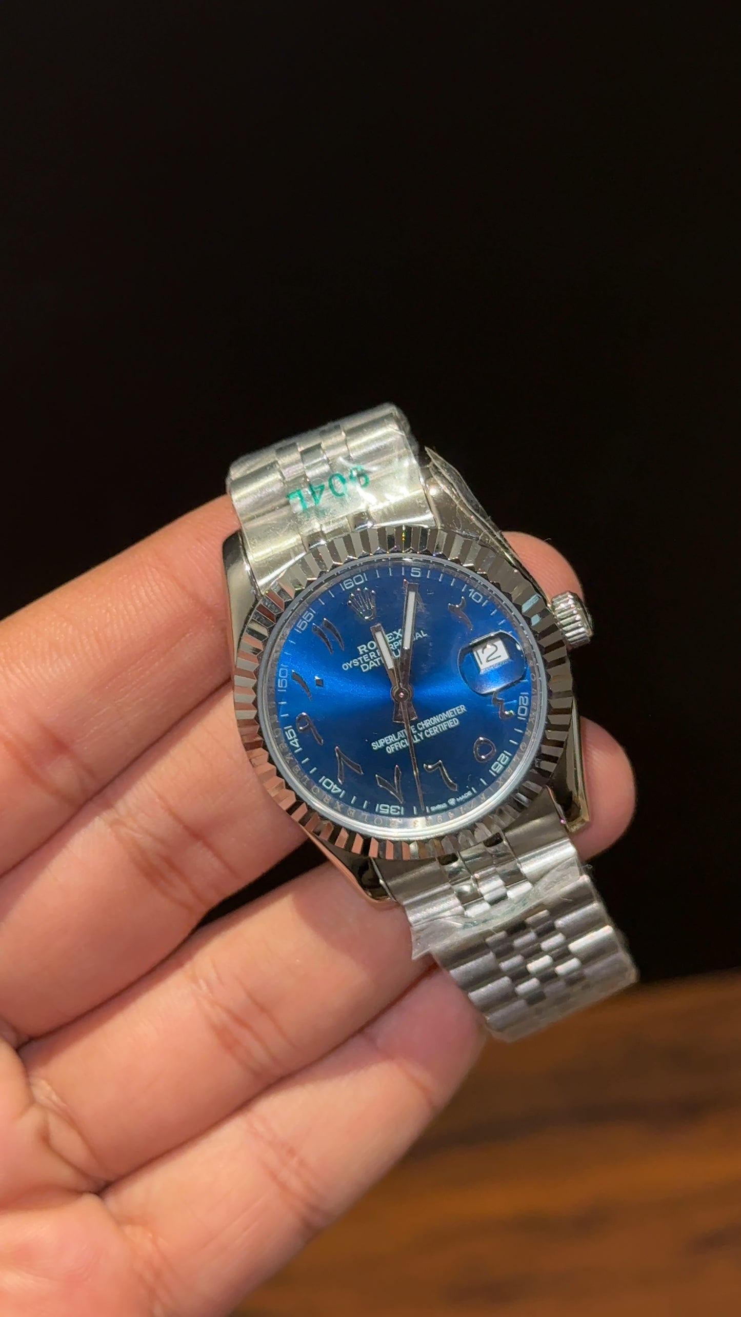 Datejust | 36mm | Silver Chain | Blue Arabic Dial - twentyfour