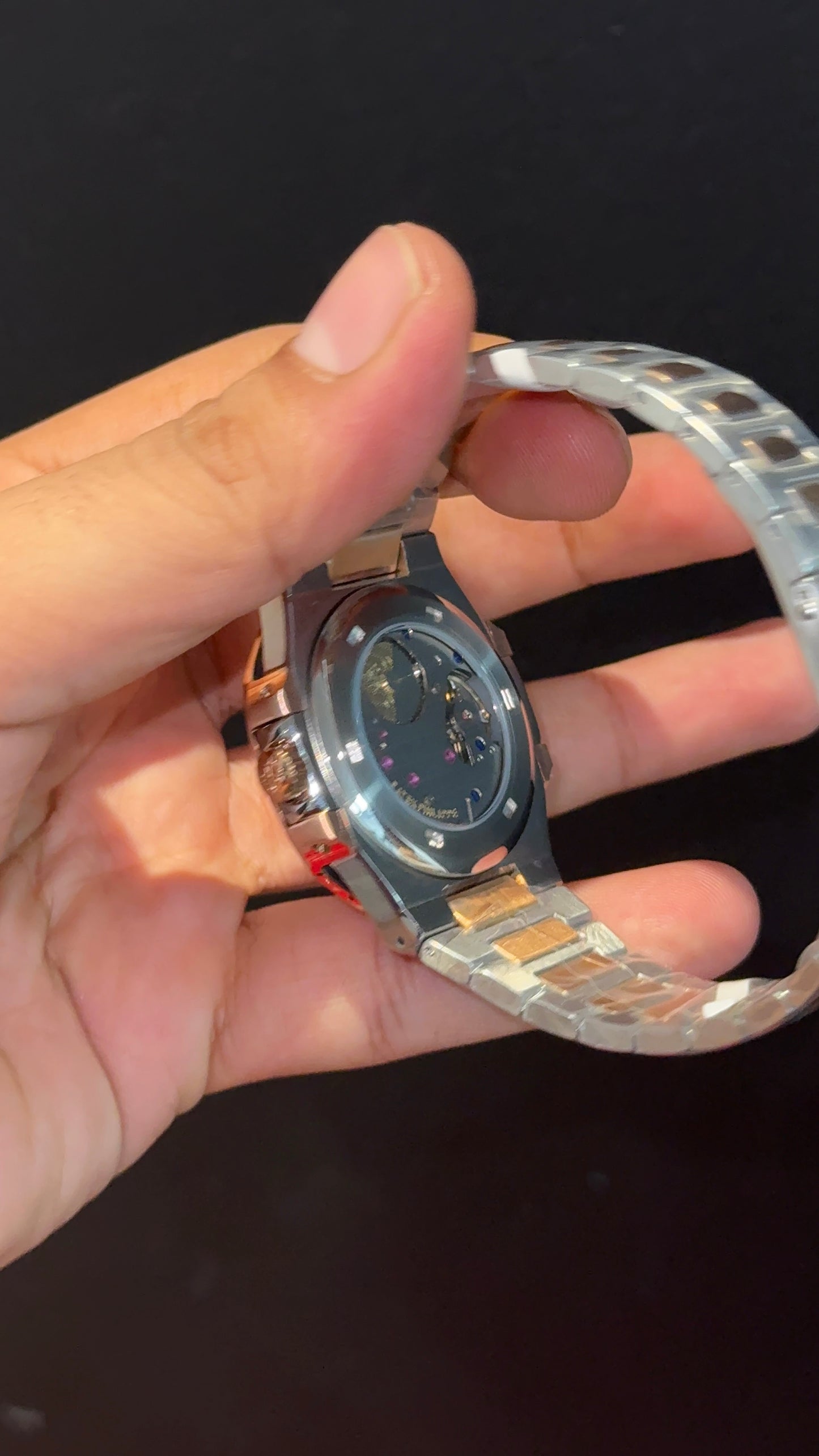Pp Auto | Moonphase | Rose Two Tone | Sub Blue Dials
