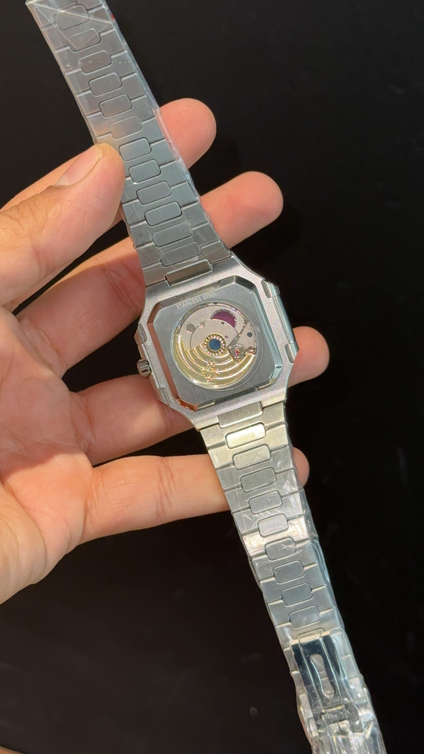 Pp Auto | Cubitus | Silver Chain | Green Dial - twentyfour