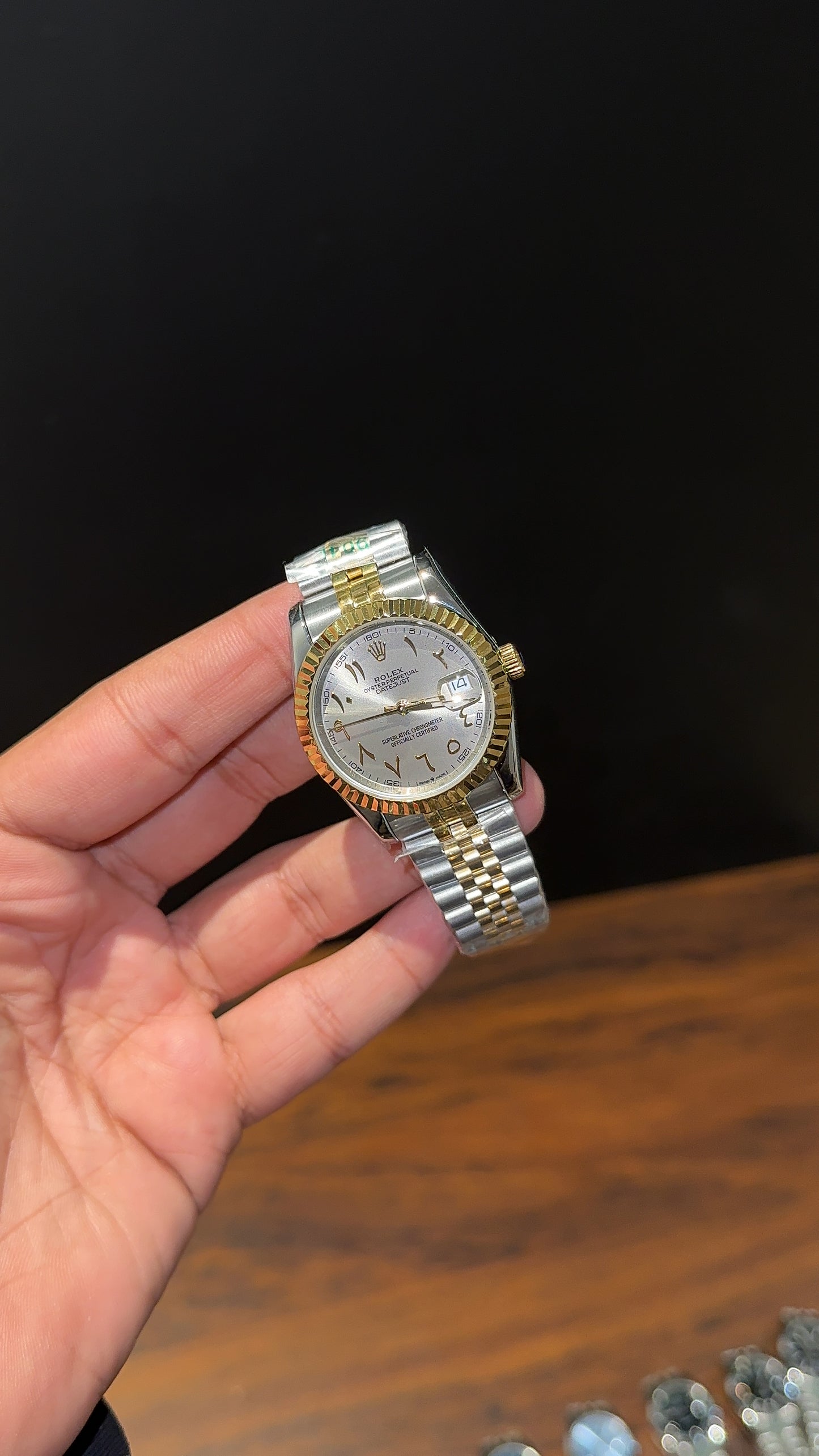 Datejust | 36mm | Gold Two Tone | Grey Arabic Dial