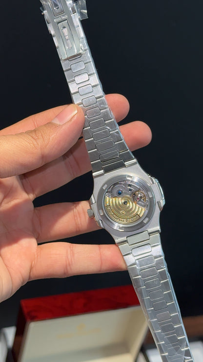 Pp Auto | Silver Chain | Daydate Edition | Moonphase | Black Dial