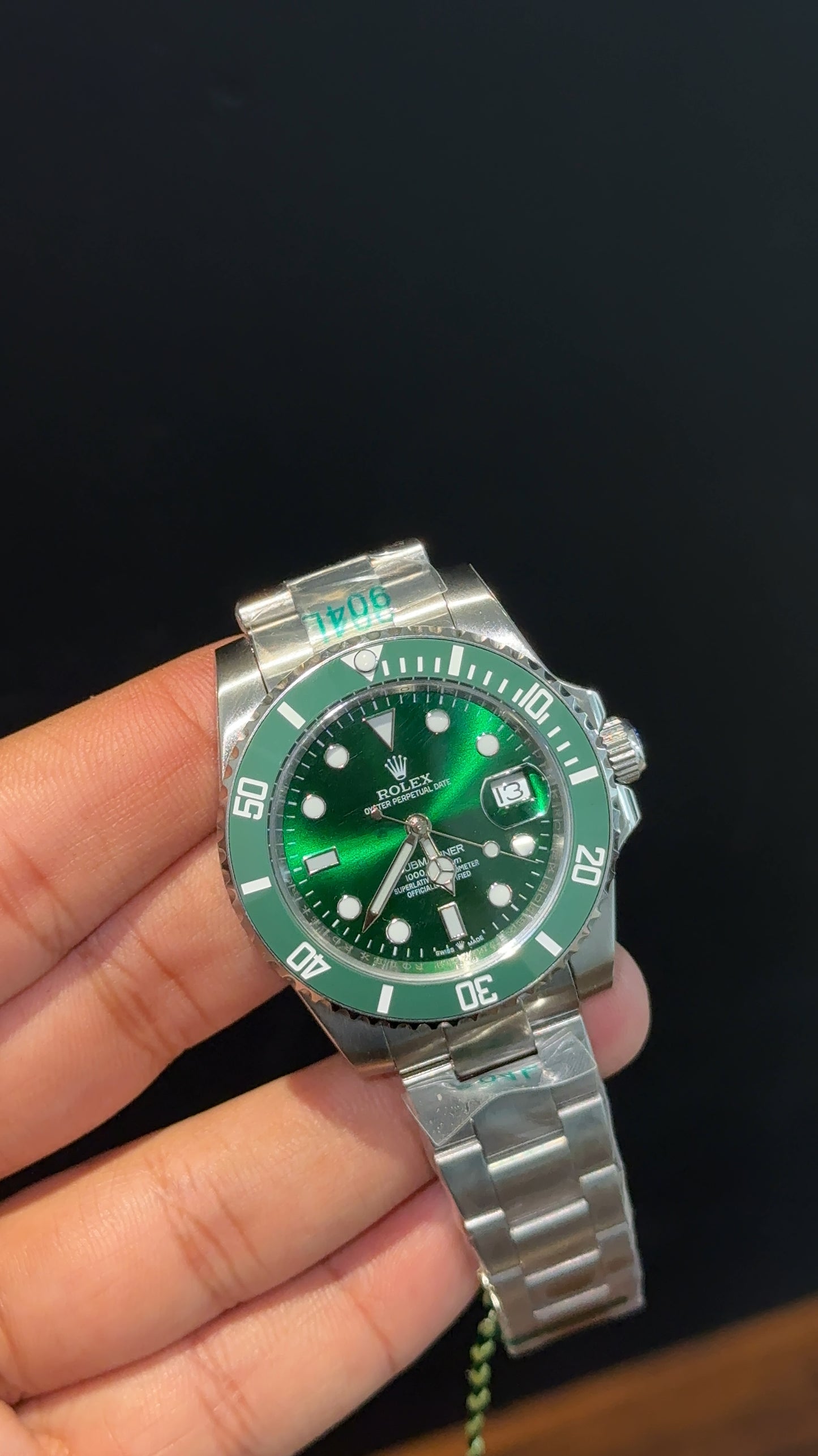 Submariner Hulk | Silver Chain | Green Bezel | Green Dial