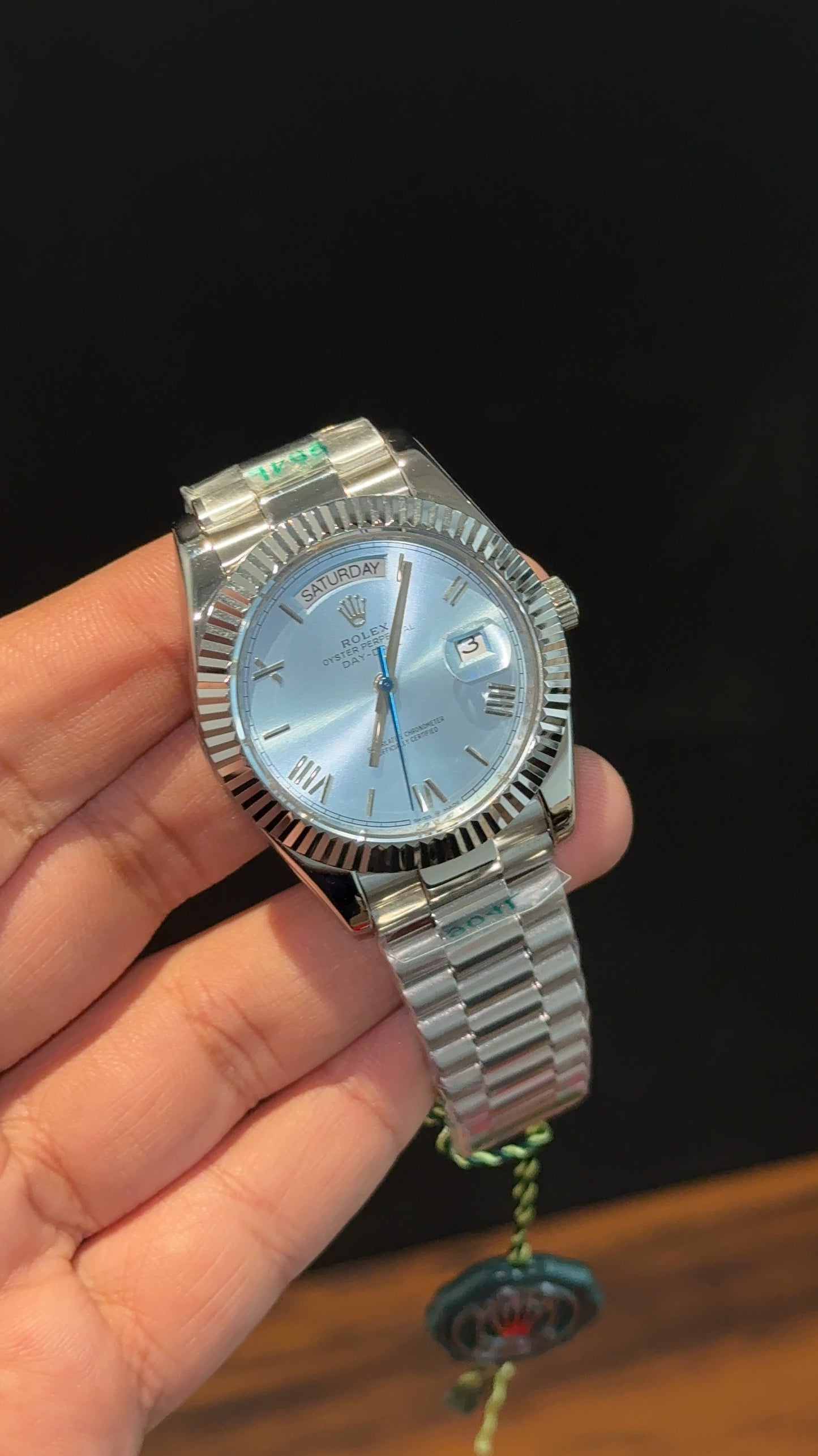 DayDate | Silver Chain | Tiffany Dial