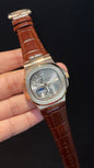 Pp Auto | Rose Case | Brown Strap | Moonphase | Sub Grey Dial