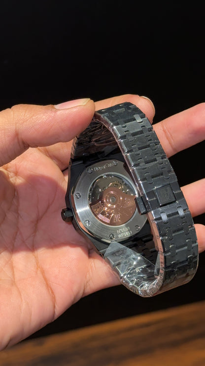 AP Auto | Black Chain  | Black Plain Dial