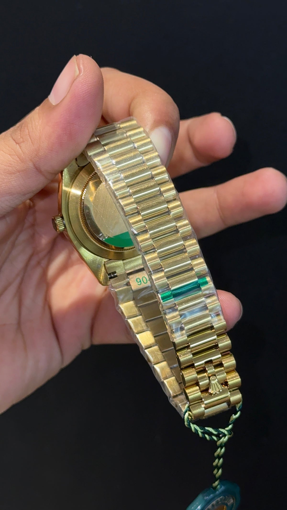 Daydate | Gold Chain | Dark Gold Dial