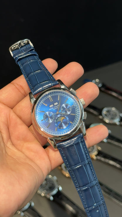 Patek Century | Auto | Blue Index Dial | Blue leather strap - twentyfour