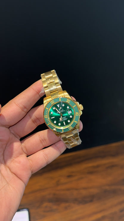 Submariner Hulk | Gold Chain | Green Bezel | Green Dial