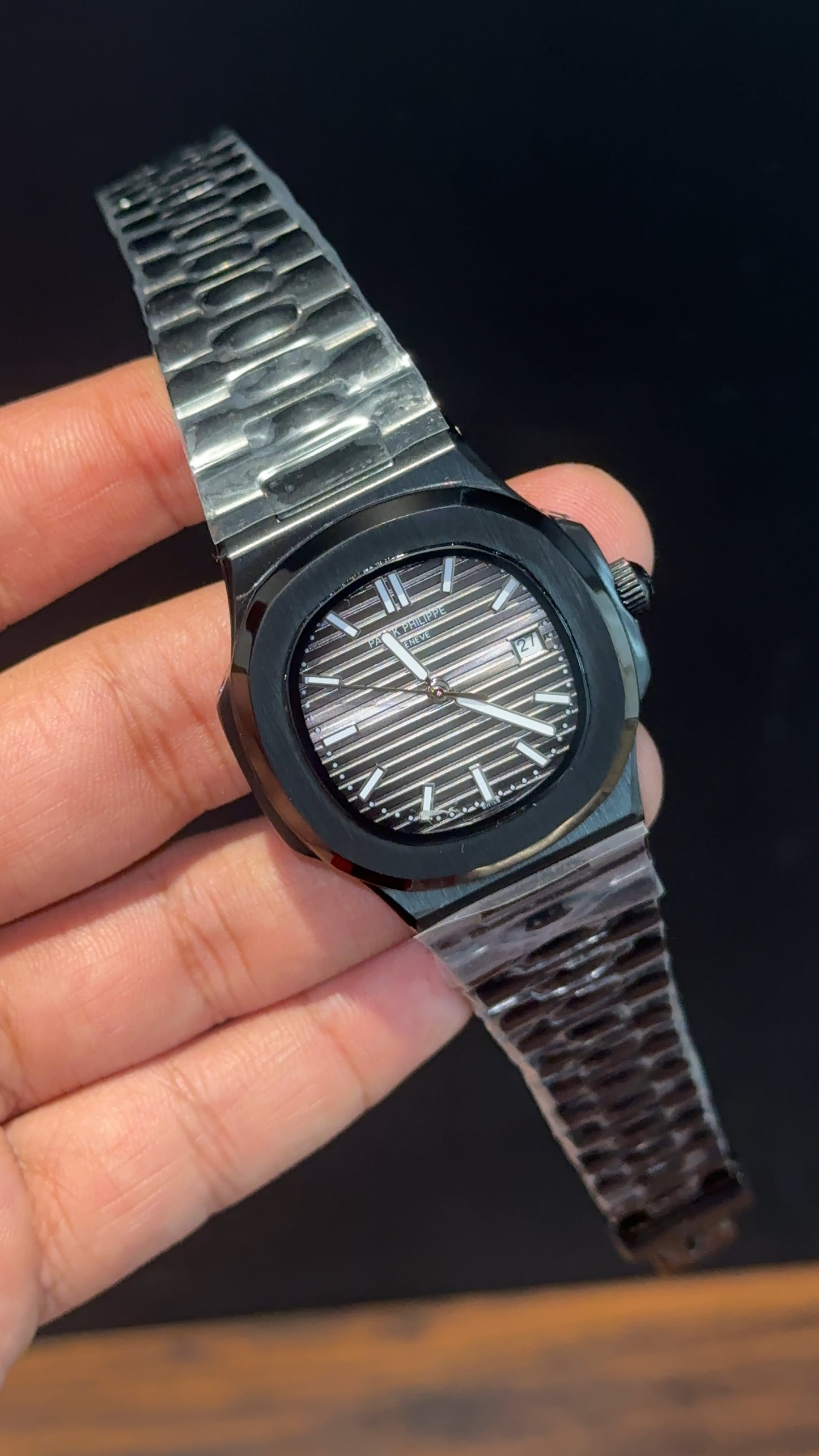 PP Auto | Black Chain | Charcoal Dial - twentyfour