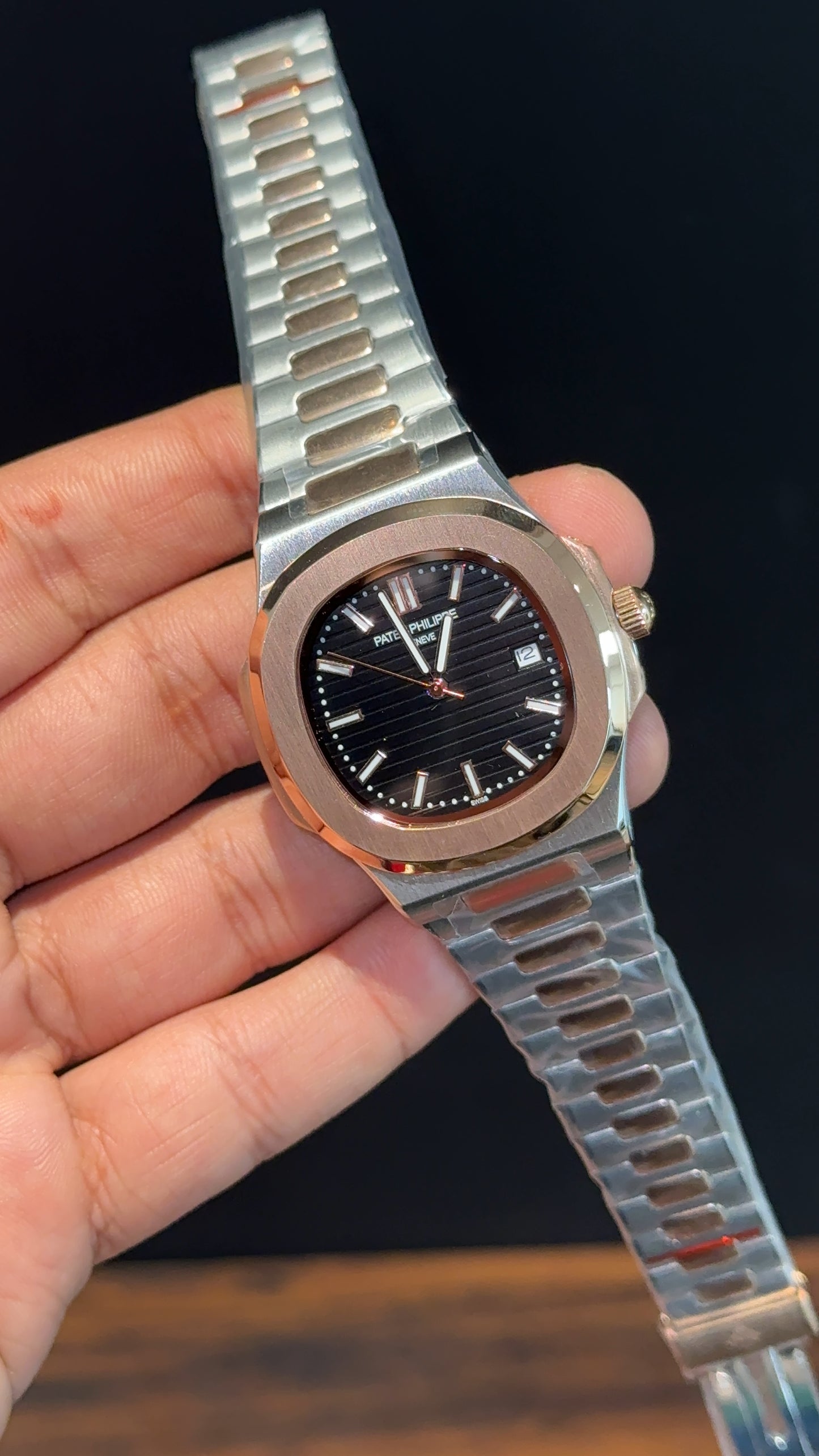 PP Auto | Rose Two Tone | Black Dial - twentyfour