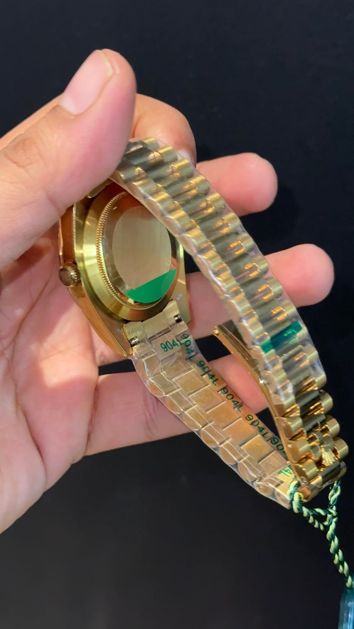 Daydate | Gold Chain | Dark Gold Dial