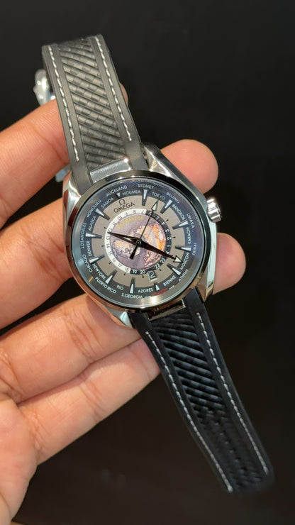 Omega Seamaster | Black Strap | World Edition | Grey Dial - twentyfour