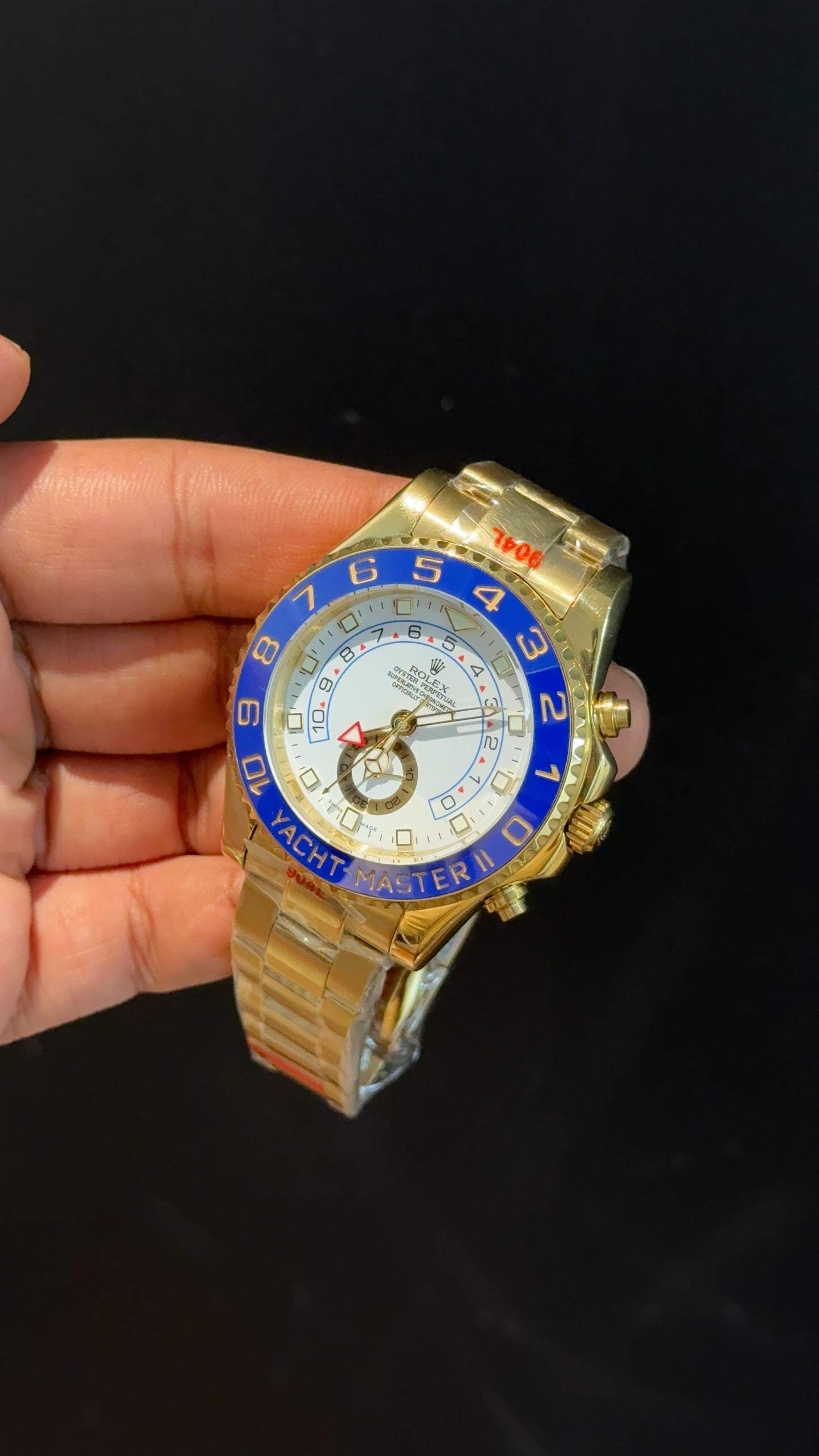 Yacht Master 2 | Gold Chain | White Dial