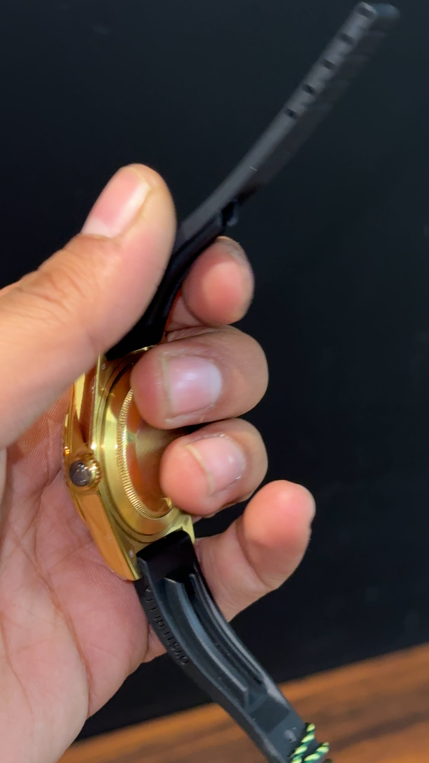 Sky Dweller | Gold | Pvc Strap | Green Dial