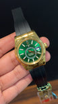 Sky Dweller | Gold | Pvc Strap | Green Dial
