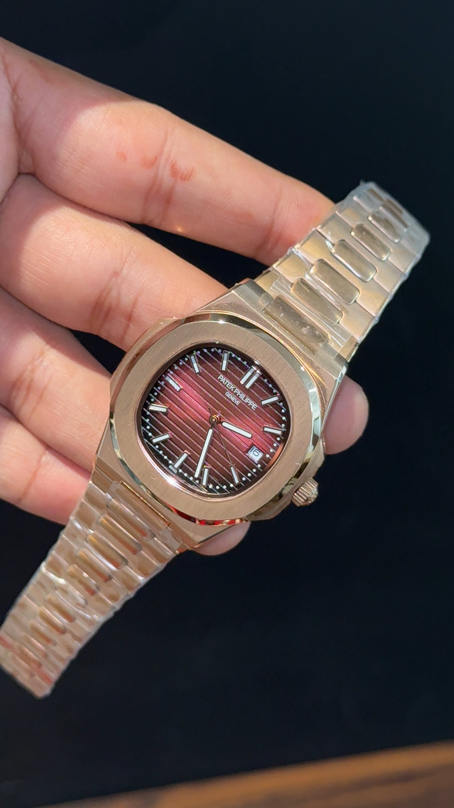 PP Auto | Rose Chain | Gradient Brown Dial