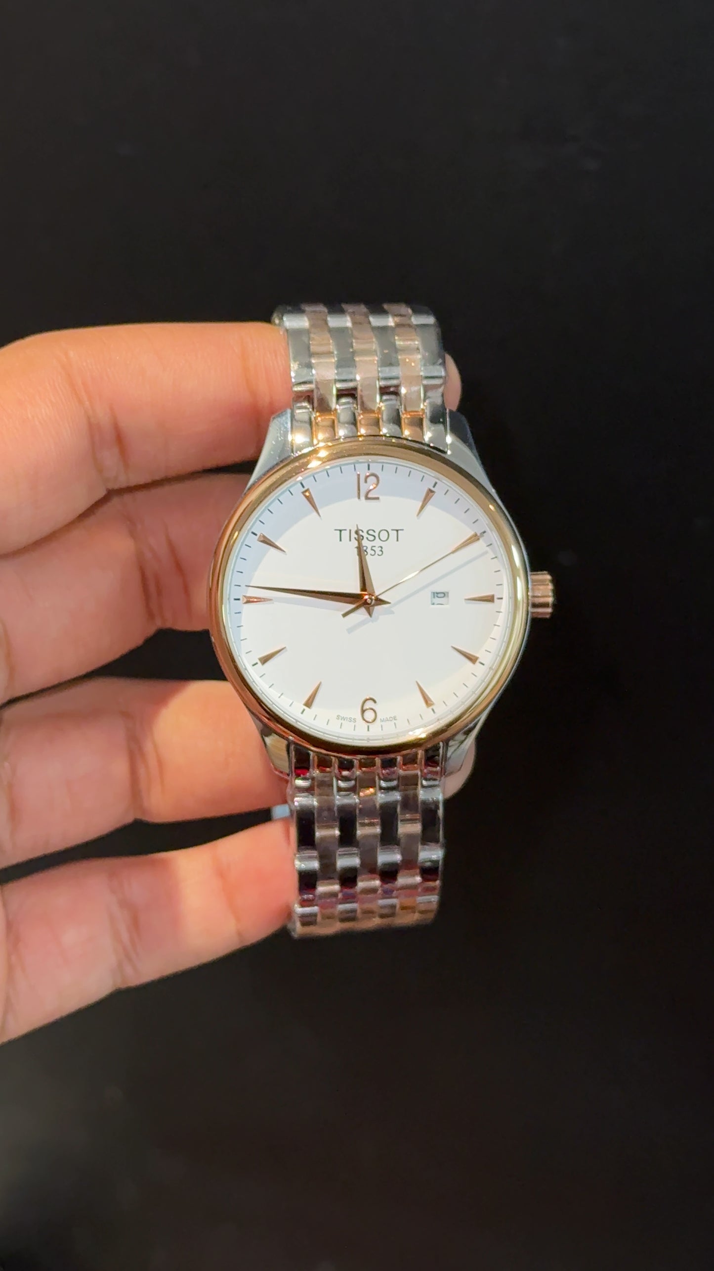 Tissot 1853 | Rose Two Tone | White Classic Dial - twentyfour