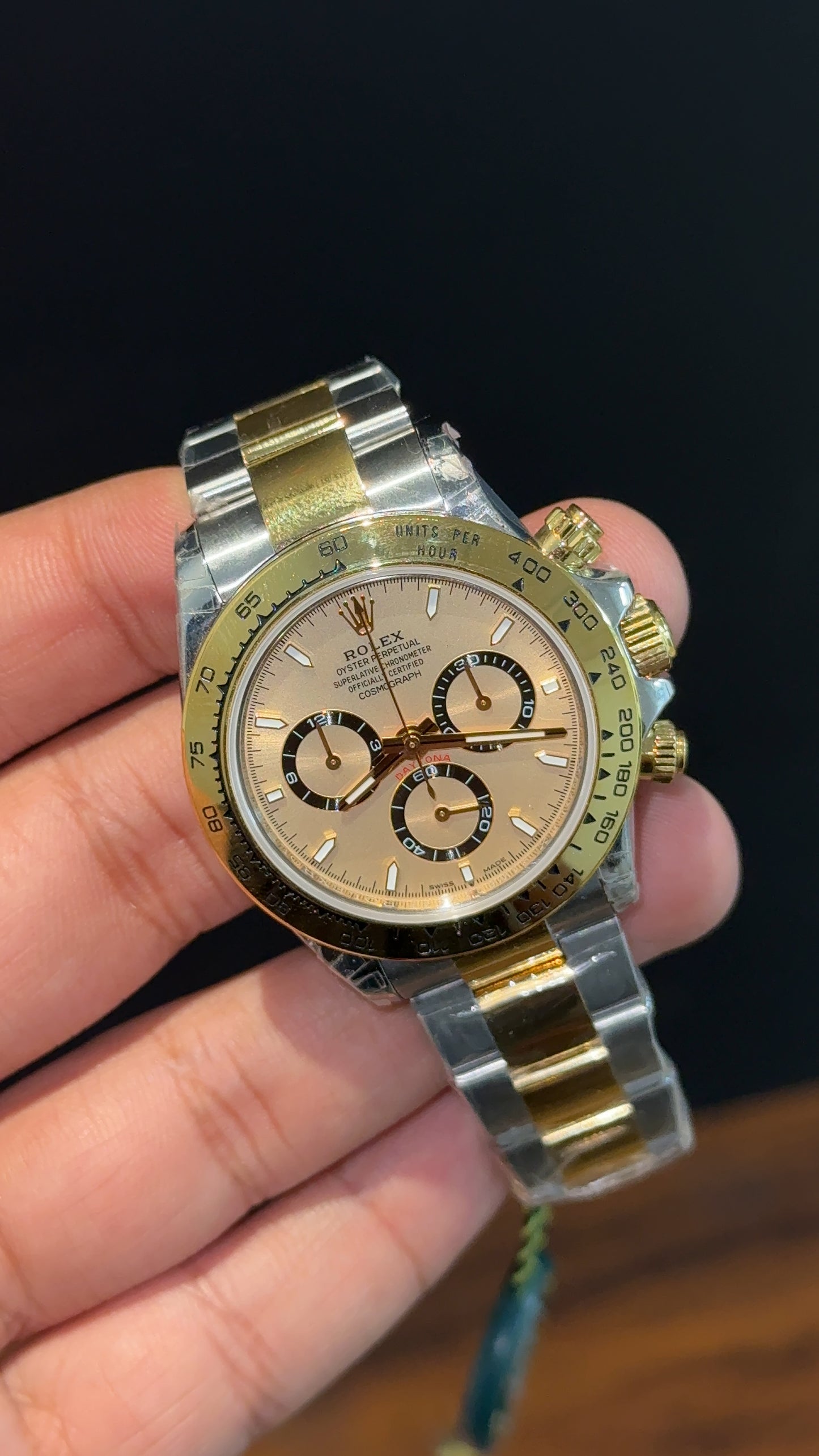 Executive Daytona | Gold Two tone | Chrono | Light Gold Dial