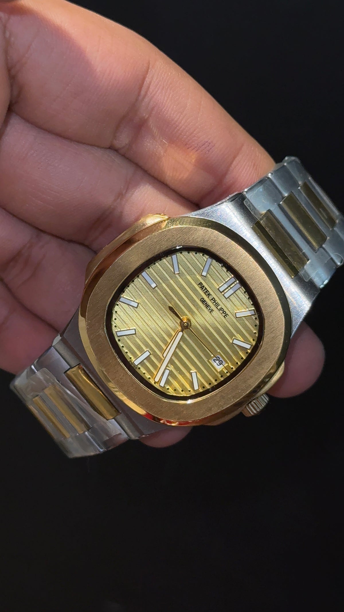 Pp Auto | Rose Two Tone | Gold Dial